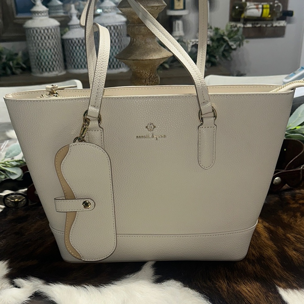 Nanette Lepore Cream Tote Bag